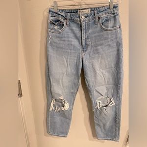 Abercrombie & Fitch The Mom High Rise Jeans 27 Short Curve Love